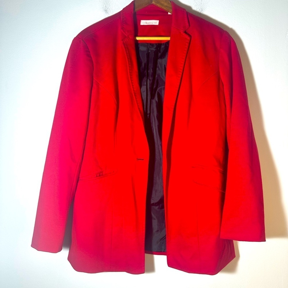 Coldwater Creek Bold Red Blazer